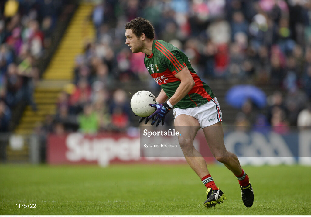 18 June 2016; Tom Parsons of Mayo during the Connacht GAA Football Senior Championship Semi-Final match between Mayo and Galway at Elverys MacHale Park in Castlebar, Co Mayo. Photo by Daire Brennan/Sportsfile
