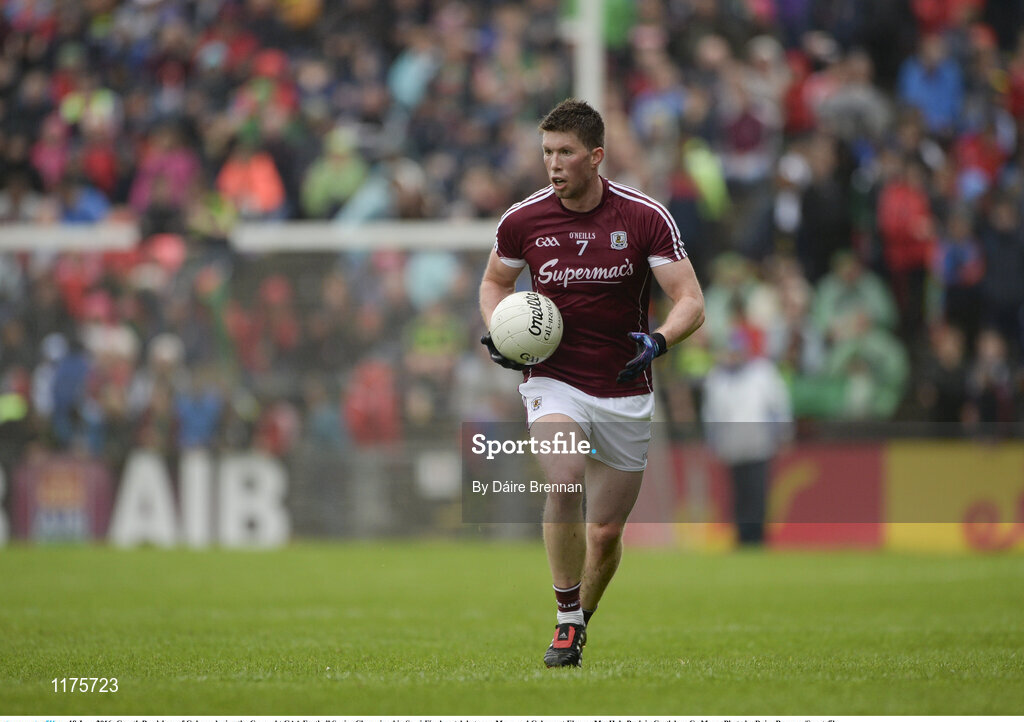 18 June 2016; Gareth Bradshaw of Galway during the Connacht GAA Football Senior Championship Semi-Final match between Mayo and Galway at Elverys MacHale Park in Castlebar, Co Mayo. Photo by Daire Brennan/Sportsfile