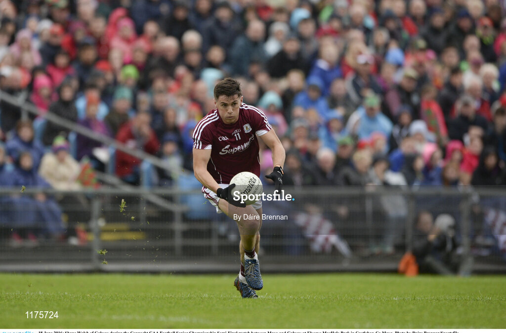 18 June 2016; Shane Walsh of Galway during the Connacht GAA Football Senior Championship Semi-Final match between Mayo and Galway at Elverys MacHale Park in Castlebar, Co Mayo. Photo by Daire Brennan/Sportsfile