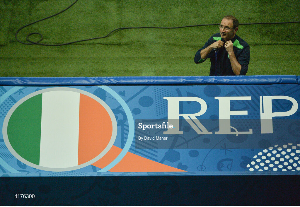 21 June 2016; Republic of Ireland manager Martin O'Neill at the Grand Stade Lille Métropole, Lille, France Photo by David Maher/Sportsfile