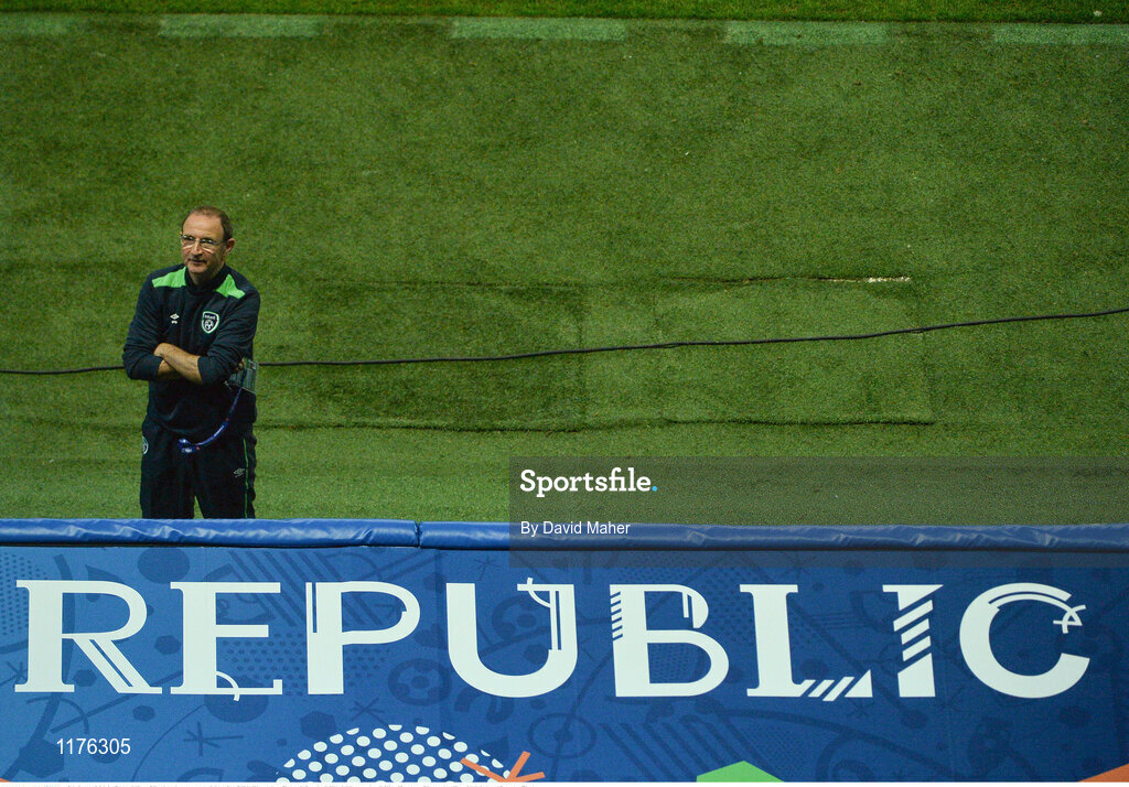 21 June 2016; Republic of Ireland manager Martin O'Neill at the Grand Stade Lille Métropole, Lille, France Photo by David Maher/Sportsfile