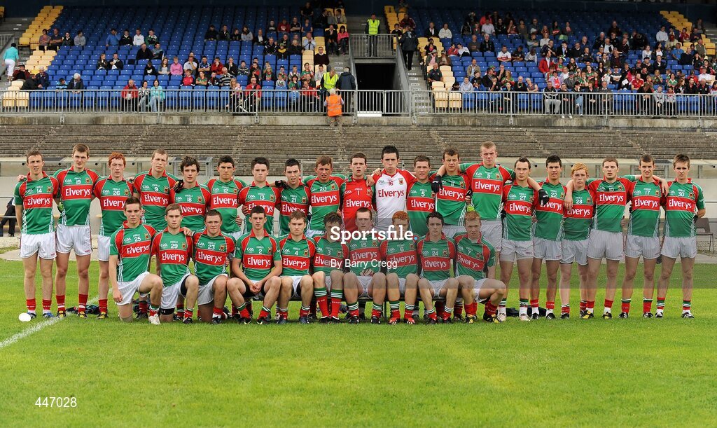 31 July 2010; The Mayo team. ESB GAA Football All-Ireland Minor Championship Quarter-Final, Mayo v Offaly, Dr. Hyde Park, Roscommon. Picture credit: Barry Cregg / SPORTSFILE