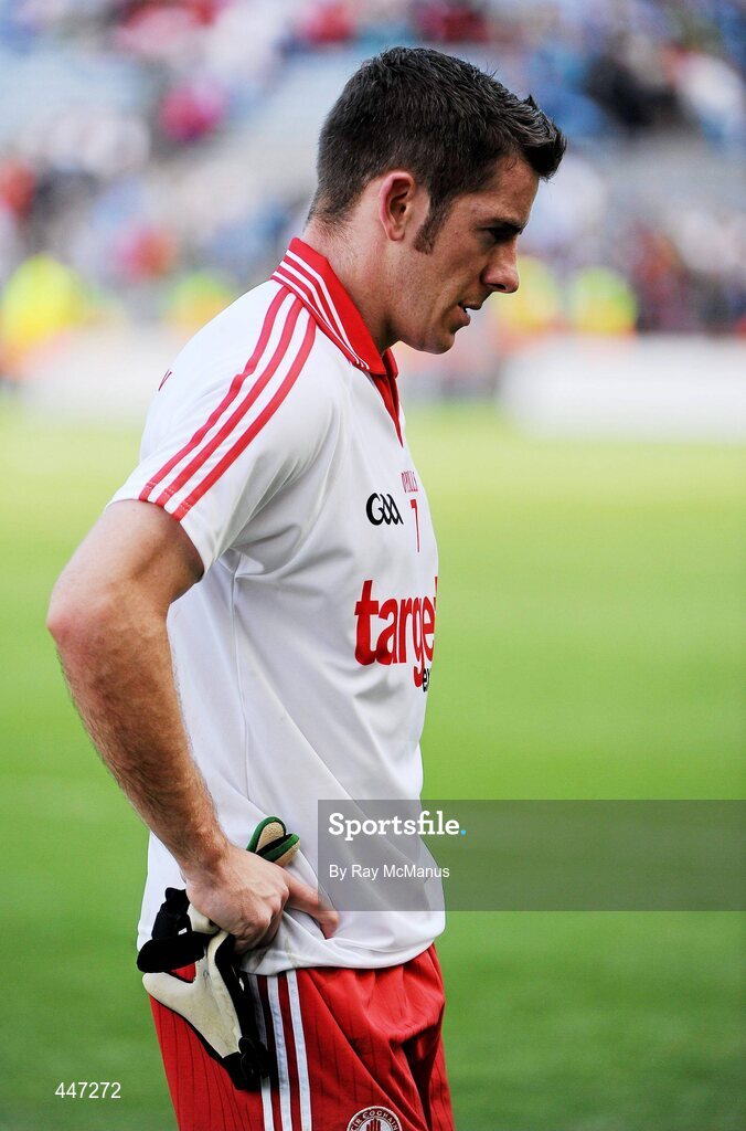 31 July 2010; Tyrone's Philip Jordan after the game. GAA Football All-Ireland Senior Championship Quarter-Final, Tyrone v Dublin, Croke Park, Dublin. Picture credit: Ray McManus / SPORTSFILE