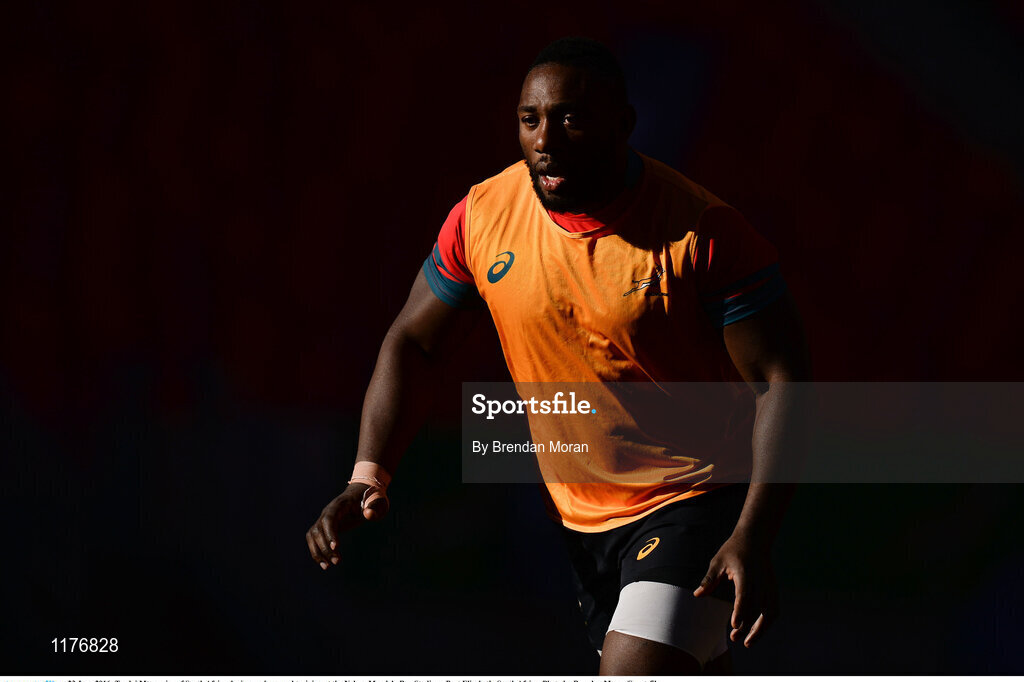 23 June 2016; Tendai Mtawarira of South Africa during rugby squad training at the Nelson Mandela Bay Stadium, Port Elizabeth, South Africa. Photo by Brendan Moran/Sportsfile