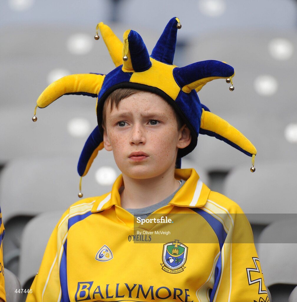 1 August 2010; A young Roscommon supporter at the game. Supporters at the GAA Football All-Ireland Senior Championship Quarter-Finals, Croke Park, Dublin. Picture credit: Oliver McVeigh / SPORTSFILE