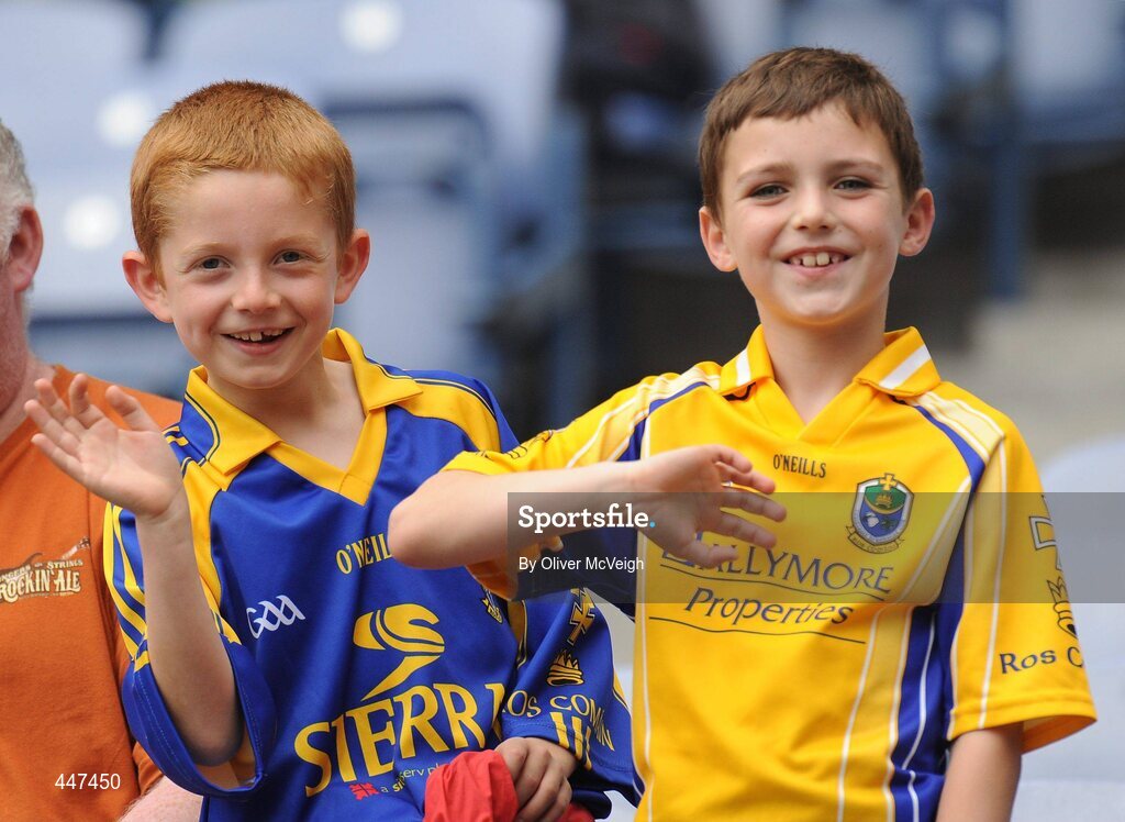 1 August 2010; Young Roscommon supporters at the game. Supporters at the GAA Football All-Ireland Senior Championship Quarter-Finals, Croke Park, Dublin. Picture credit: Oliver McVeigh / SPORTSFILE