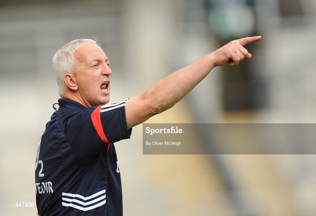 1 August 2010; Cork manager Conor Counihan issues instructions to his players. GAA Football All-Ireland Senior Championship Quarter-Final, Roscommon v Cork, Croke Park, Dublin. Picture credit: Oliver McVeigh / SPORTSFILE
