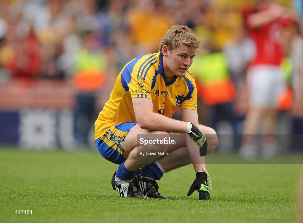 1 August 2010; A disappointed Roscommon captain Peter Domican at the end of the game. GAA Football All-Ireland Senior Championship Quarter-Final, Roscommon v Cork, Croke Park, Dublin. Picture credit: David Maher / SPORTSFILE
