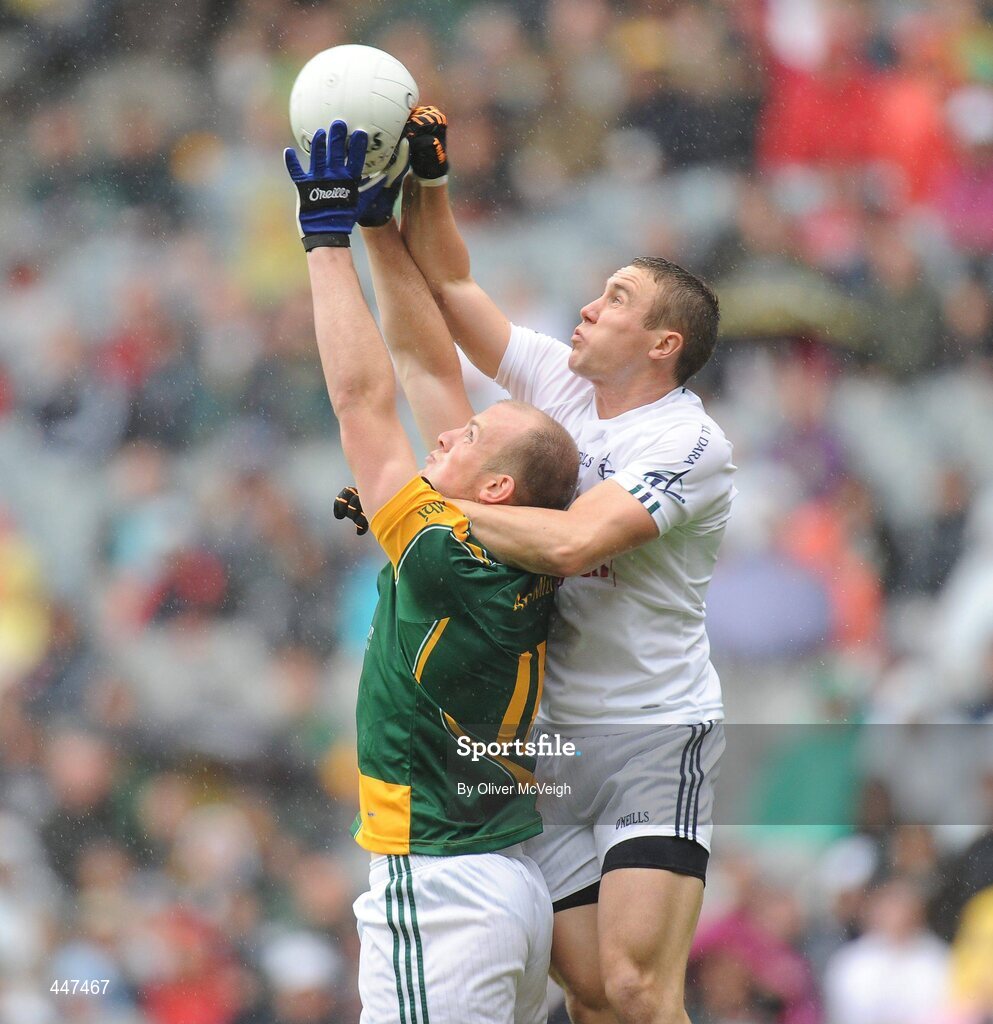 1 August 2010; Joe Sheridan, Meath, in action against Brian Flanagan, Kildare. GAA Football All-Ireland Senior Championship Quarter-Final, Meath v Kildare, Croke Park, Dublin. Picture credit: Oliver McVeigh / SPORTSFILE