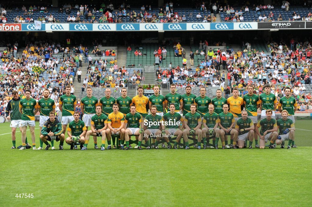 1 August 2010; The Meath squad. GAA Football All-Ireland Senior Championship Quarter-Final, Meath v Kildare, Croke Park, Dublin. Picture credit: David Maher / SPORTSFILE