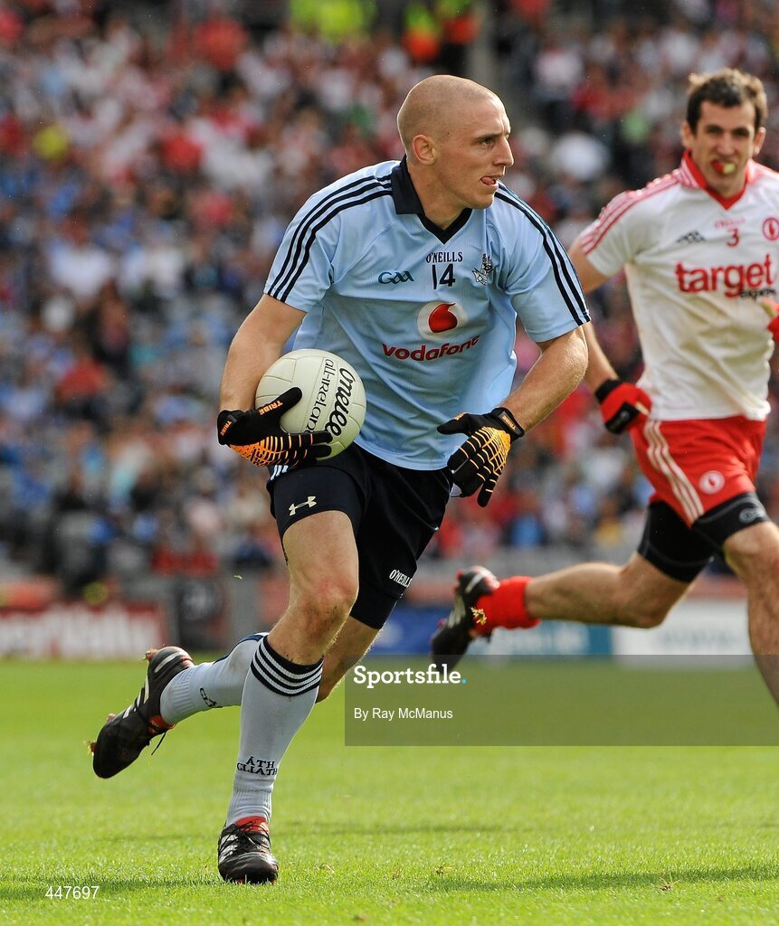 31 July 2010; Eoghan O'Gara, Dublin. GAA Football All-Ireland Senior Championship Quarter-Final, Tyrone v Dublin, Croke Park, Dublin. Picture credit: Ray McManus / SPORTSFILE