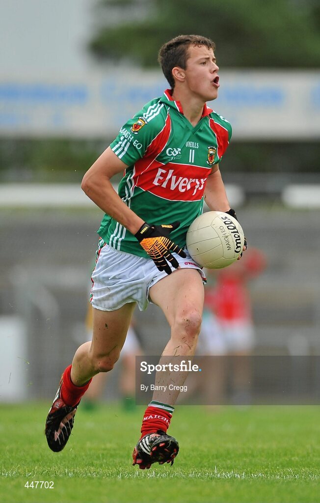 31 July 2010; Michael Forde, Mayo. ESB GAA Football All-Ireland Minor Championship Quarter-Final, Mayo v Offaly, Dr. Hyde Park, Roscommon. Picture credit: Barry Cregg / SPORTSFILE