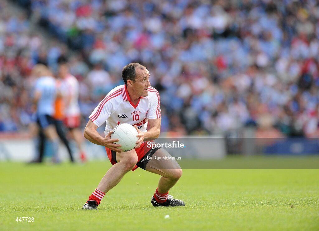 31 July 2010; Brian Dooher, Tyrone. GAA Football All-Ireland Senior Championship Quarter-Final, Tyrone v Dublin, Croke Park, Dublin. Picture credit: Ray McManus / SPORTSFILE