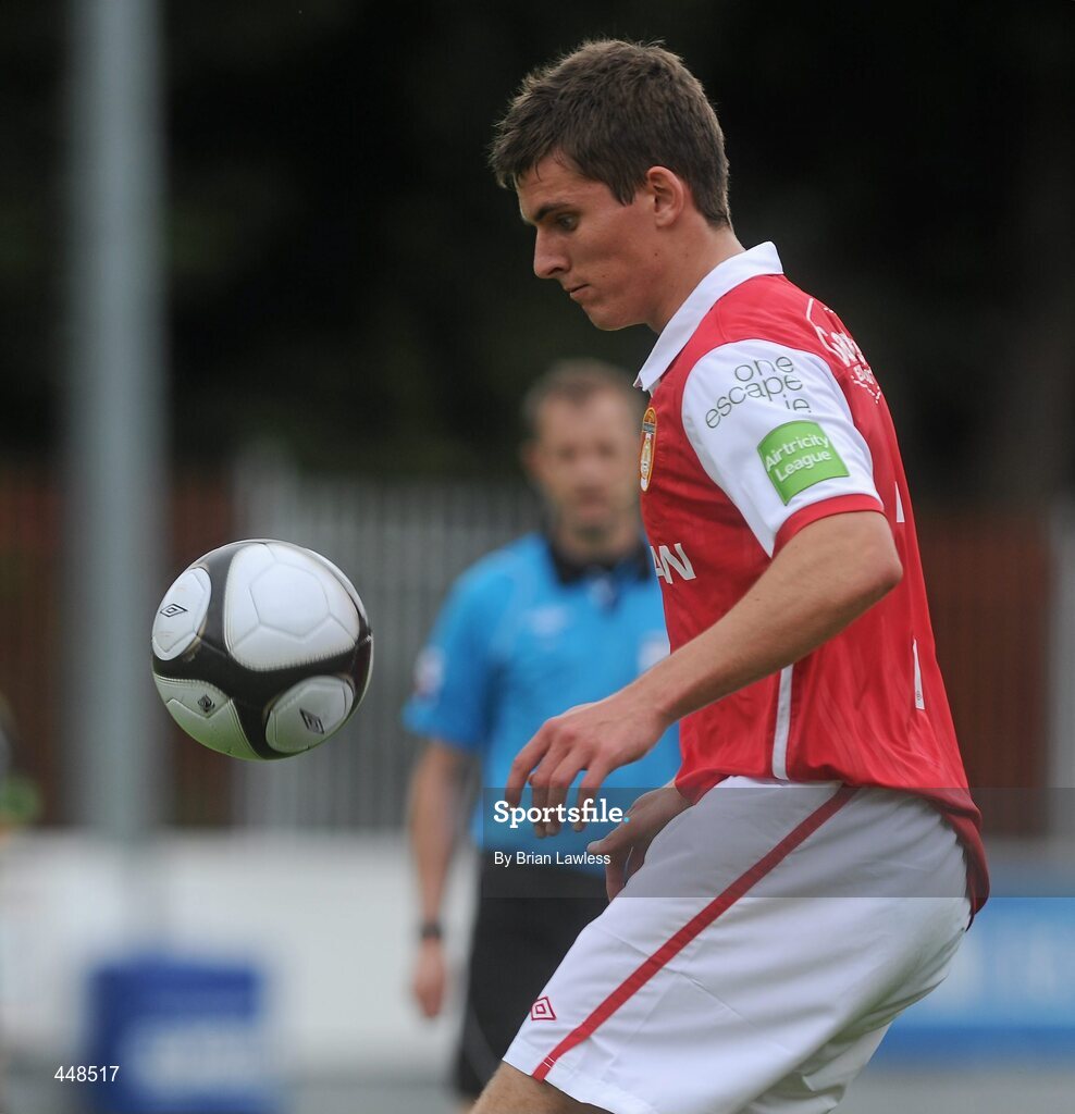 25 July 2010; David McAllister, St Patrick's Athletic. Airtricity League Premier Division, St Patrick's Athletic v Sporting Fingal, Richmond Park, Dublin. Picture credit: Brian Lawless / SPORTSFILE