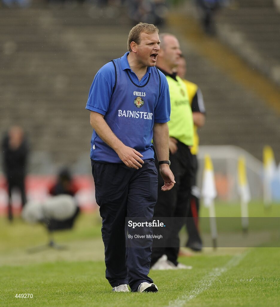 6 June 2010; Monaghan manager Barry McLoughlin. TG4 Ulster Ladies Football Senior Championship First Round, Tyrone v Monaghan, Casement Park, Belfast, Co. Antrim. Picture credit: Oliver McVeigh / SPORTSFILE