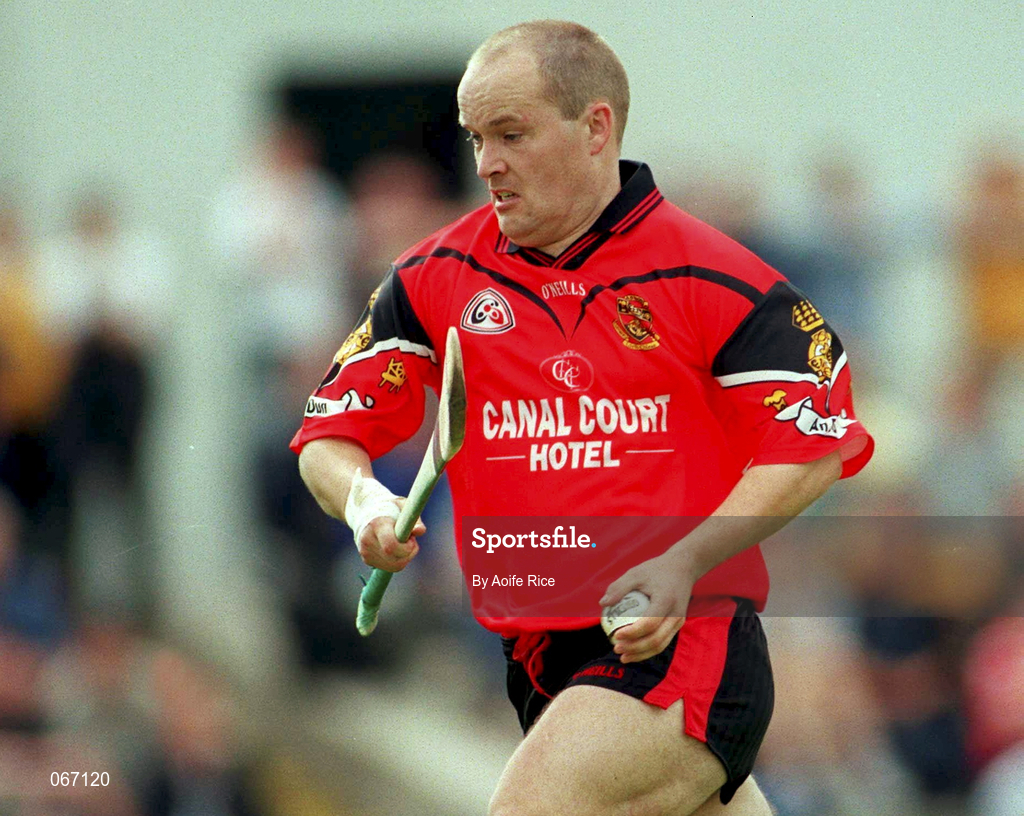 1 July 2001; Martin Coulter Jnr of Down during the Guinness Ulster Senior Hurling Championship Semi-Final match between Antrim and Down at Casement Park in Belfast. Photo by Aoife Rice/Sportsfile