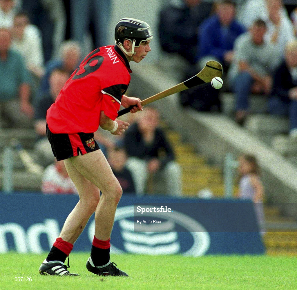 1 July 2001; Paul Branniff of Down during the Guinness Ulster Senior Hurling Championship Semi-Final match between Antrim and Down at Casement Park in Belfast. Photo by Aoife Rice/Sportsfile