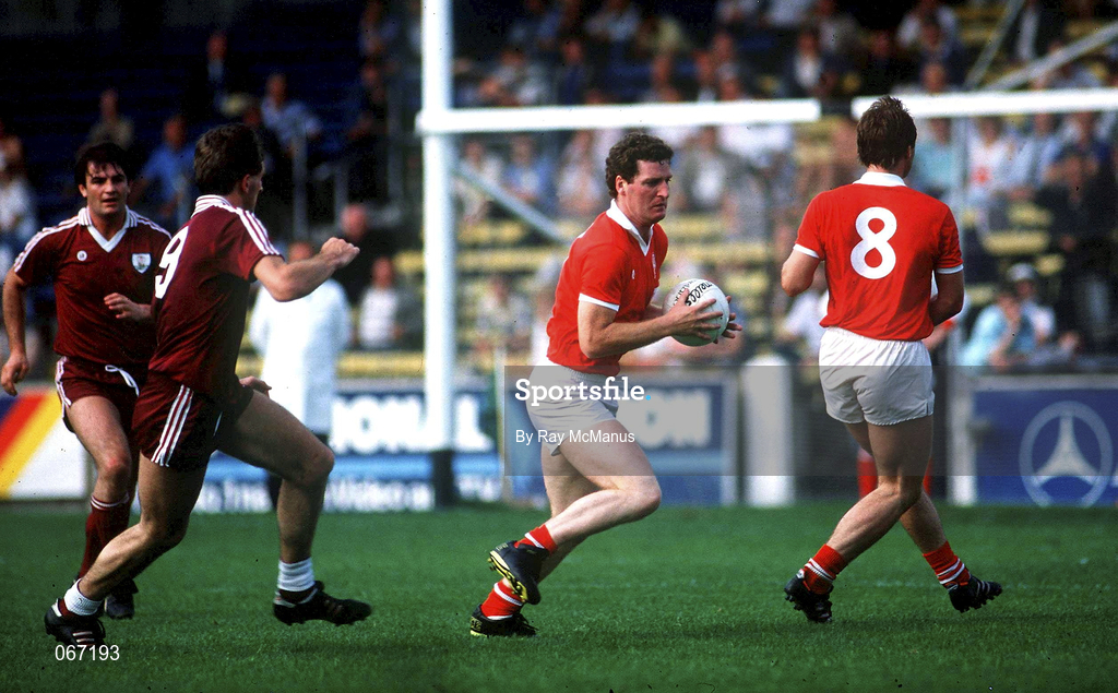 30 August 1987; Colman Corrigan of Cork during the All-Ireland Senior Football Championship semi-final replay match between Cork and Galway at Croke Park in Dublin. Photo by Ray McManus/Sportsfile