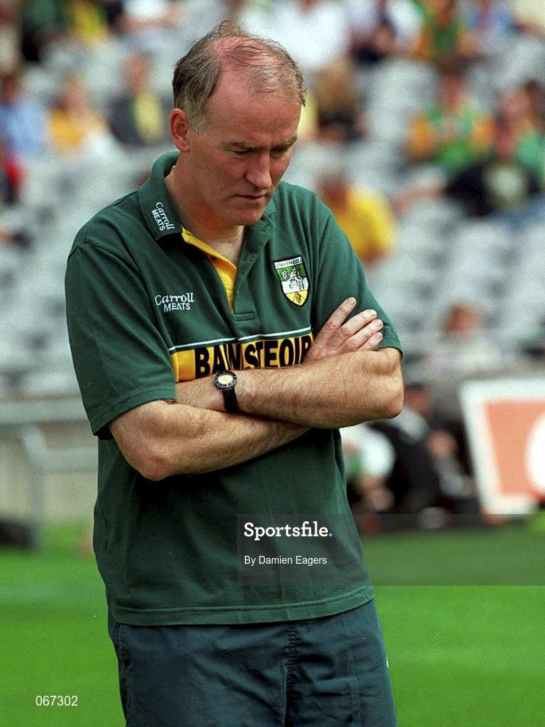 15 July 2001; Offaly manager Declan McGovern after the Leinster Minor Football Championship Final match between Dublin and Offaly in Croke Park, Dublin. Photo by Damien Eagers/Sportsfile