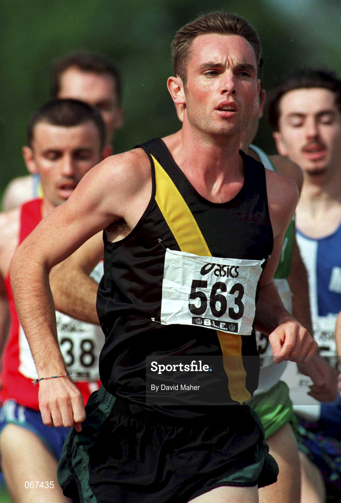 13 July 1997; Niall Bruton of UCD A.C., during the BLÉ National Track and Field Championships at Morton Stadium in Dublin. Photo by David Maher/Sportsfile