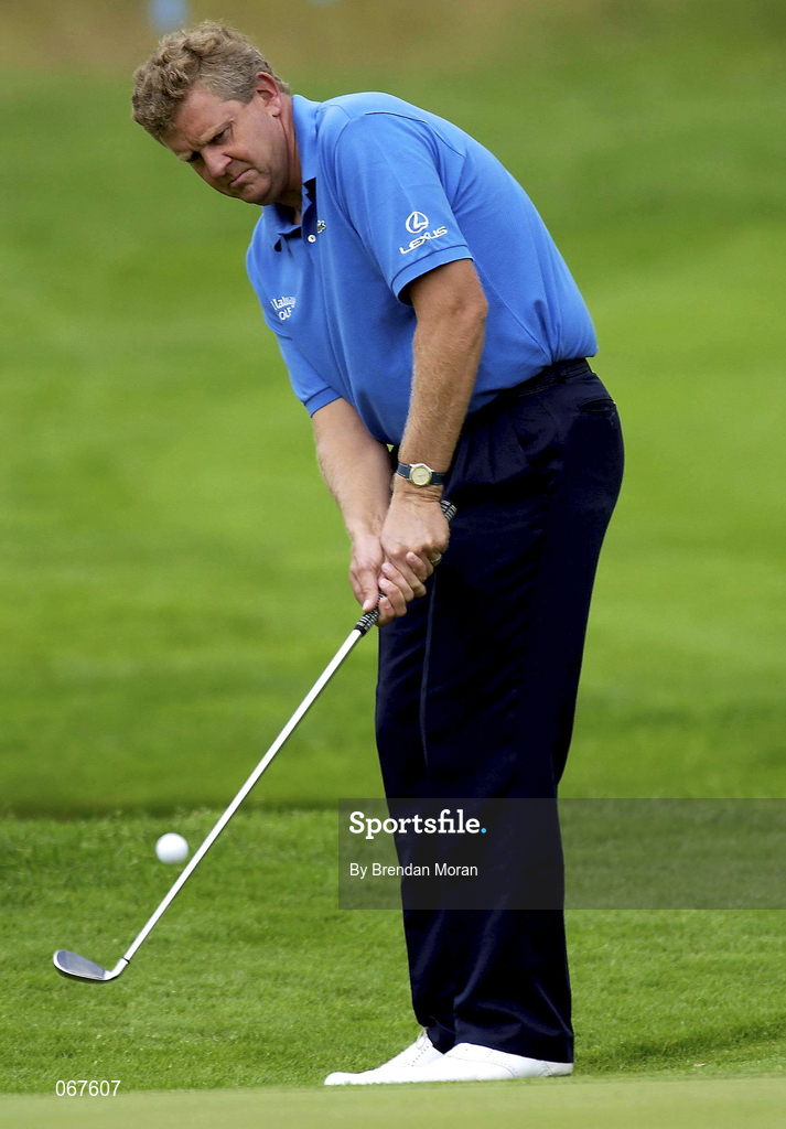 27 June 2001; Colin Montgomerie of Scotland during the Pro Am ahead of the Murphy's Irish Open Golf Championship at Fota Island Golf Club in Fota Island, Cork. Photo by Brendan Moran/Sportsfile