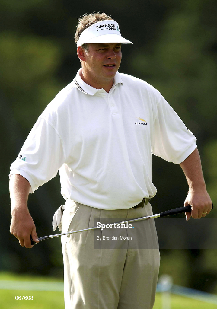 27 June 2001; Darren Clarke of Northern Ireland during the Pro Am ahead of the Murphy's Irish Open Golf Championship at Fota Island Golf Club in Fota Island, Cork. Photo by Brendan Moran/Sportsfile