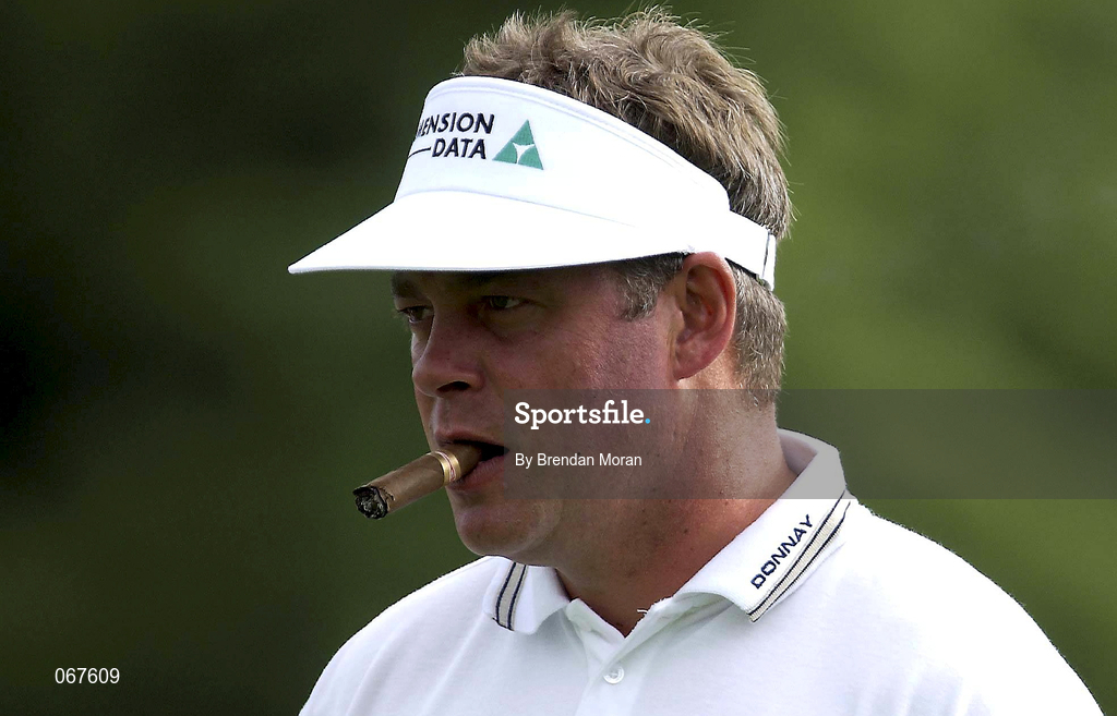 27 June 2001; Darren Clarke of Northern Ireland during the Pro Am ahead of the Murphy's Irish Open Golf Championship at Fota Island Golf Club in Fota Island, Cork. Photo by Brendan Moran/Sportsfile