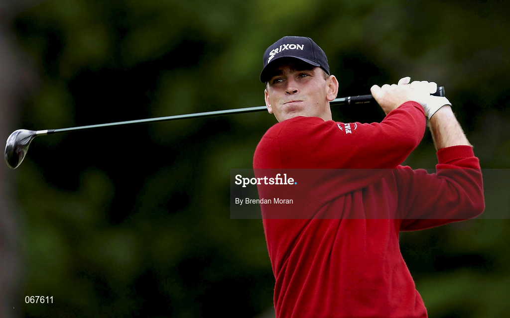27 June 2001; Thomas Bjorn of Denmark watches his drive during the Pro Am ahead of the Murphy's Irish Open Golf Championship at Fota Island Golf Club in Fota Island, Cork. Photo by Brendan Moran/Sportsfile