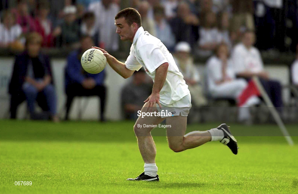 30 June 2001; Cormac Davey of Kildare during the Bank of Ireland All-Ireland Senior Football Championship Qualifier Round 2 match between Kildare and Donegal at St Conleth's Park in Newbridge, Kildare. Photo by Damien Eagers/Sportsfile