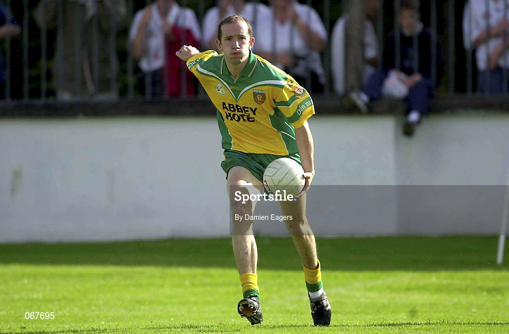30 June 2001; Eamon Doherty of Donegal during the Bank of Ireland All-Ireland Senior Football Championship Qualifier Round 2 match between Kildare and Donegal at St Conleth's Park in Newbridge, Kildare. Photo by Damien Eagers/Sportsfile