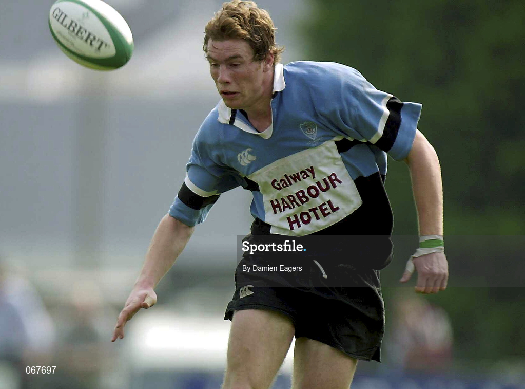 12 May 2001; Gavin Duffy of Galwegians during the AIB All-Ireland League Division 1 match between Galwegians and Buccaneers at Crowley Park in Galway. Photo by Damien Eagers/Sportsfile