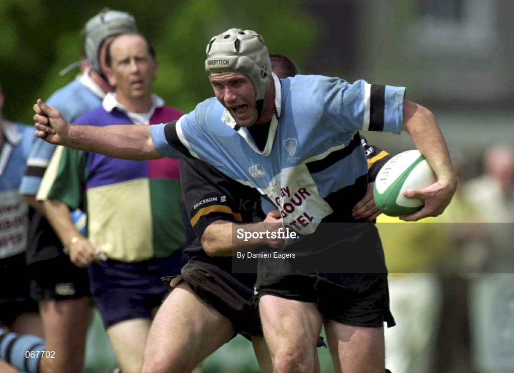 12 May 2001; Mark McConnell of Galwegians during the AIB All-Ireland League Division 1 match between Galwegians and Buccaneers at Crowley Park in Galway. Photo by Damien Eagers/Sportsfile
