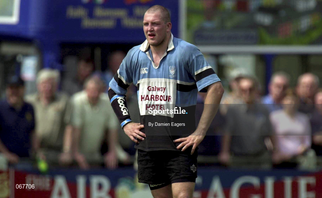 12 May 2001; Michael Swift of Galwegians during the AIB All-Ireland League Division 1 match between Galwegians and Buccaneers at Crowley Park in Galway. Photo by Damien Eagers/Sportsfile