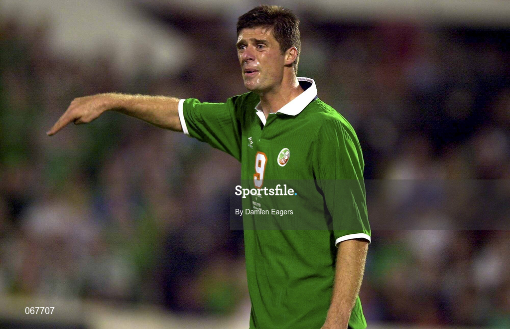 7 October 2000; Niall Quinn of Republic of Ireland during the World Cup 2002 Qualification Group 2 match between Portugal and Republic of Ireland at the Estádio da Luz in Lisbon, Portugal. Photo by Damien Eagers/Sportsfile