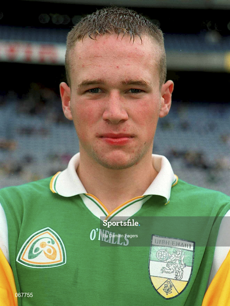 15 July 2001; Shane Sullivan of Offaly prior to the Leinster Minor Football Championship Final match between Dublin and Offaly in Croke Park, Dublin. Photo by Damien Eagers/Sportsfile