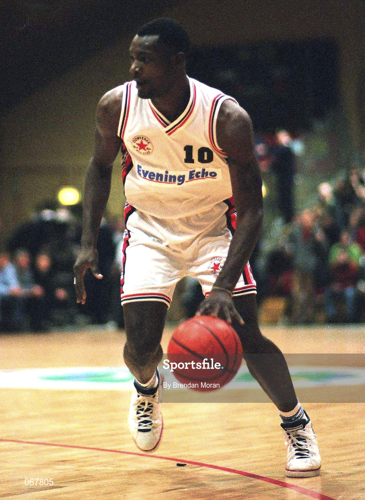 25 January 1998; Harold Joiner of Neptune during the Sprite Men's Senior National Cup Final between Denny Notre Dame and Neptune at the National Basketball Arena in Tallaght, Dublin. Photo by Brendan Moran/Sportsfile