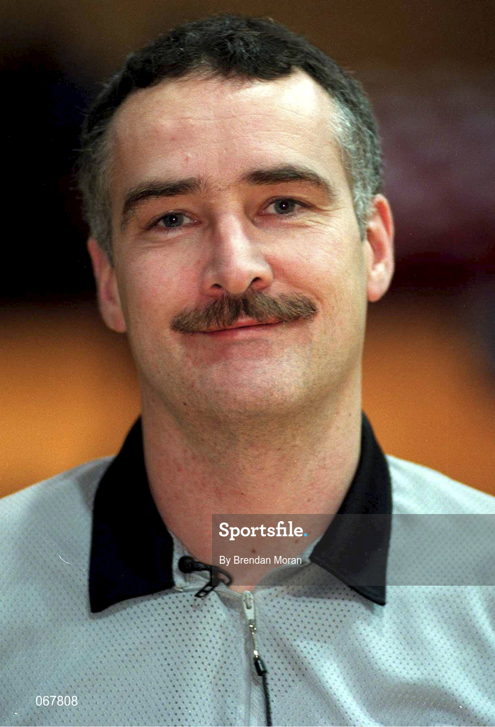25 January 1998; Referee Pascal Roche prior to the Sprite Men's Senior National Cup Final between Denny Notre Dame and Neptune at the National Basketball Arena in Tallaght, Dublin. Photo by Brendan Moran/Sportsfile