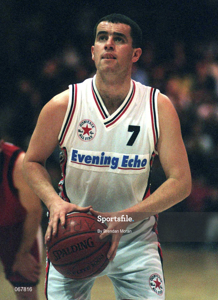 24 January 1998; Ger Galgey of Neptune during the Sprite Men's Senior National Cup Semi-Final between Neptune and Tolka Rovers at the National Basketball Arena in Tallaght, Dublin. Photo by Brendan Moran/Sportsfile