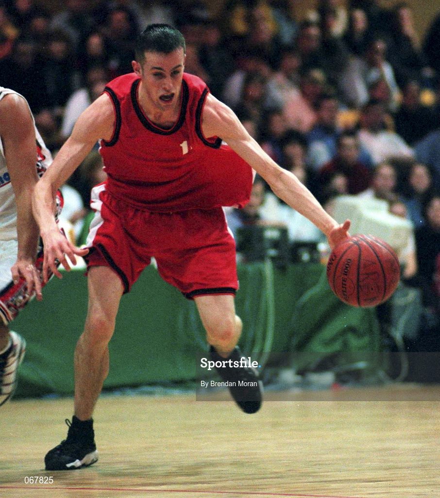 24 January 1998; Paddy Boylan of Tolka Rovers during the Sprite Men's Senior National Cup Semi-Final between Neptune and Tolka Rovers at the National Basketball Arena in Tallaght, Dublin. Photo by Brendan Moran/Sportsfile