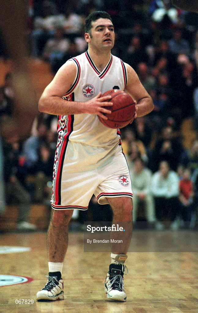 24 January 1998; Stephen McCarthy of Neptune during the Sprite Men's Senior National Cup Semi-Final between Neptune and Tolka Rovers at the National Basketball Arena in Tallaght, Dublin. Photo by Brendan Moran/Sportsfile