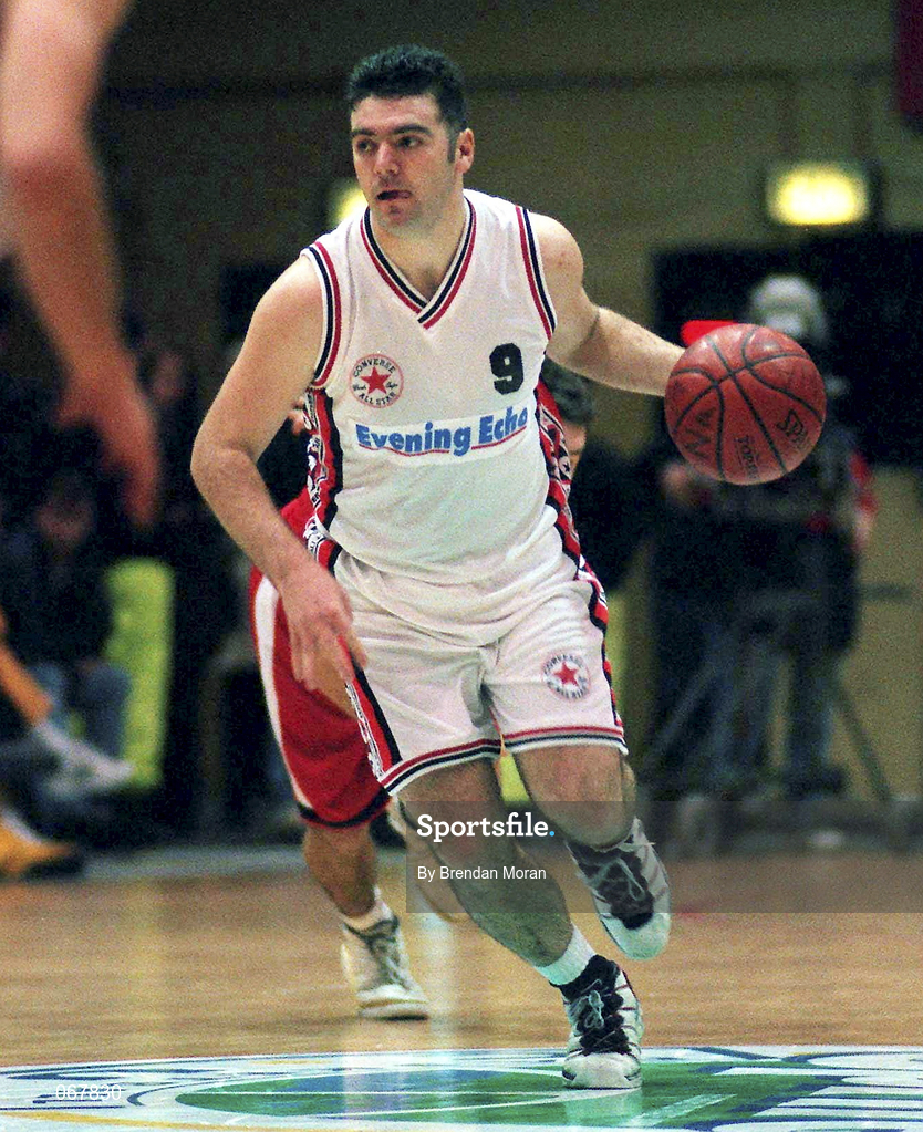 24 January 1998; Stephen McCarthy of Neptune during the Sprite Men's Senior National Cup Semi-Final between Neptune and Tolka Rovers at the National Basketball Arena in Tallaght, Dublin. Photo by Brendan Moran/Sportsfile