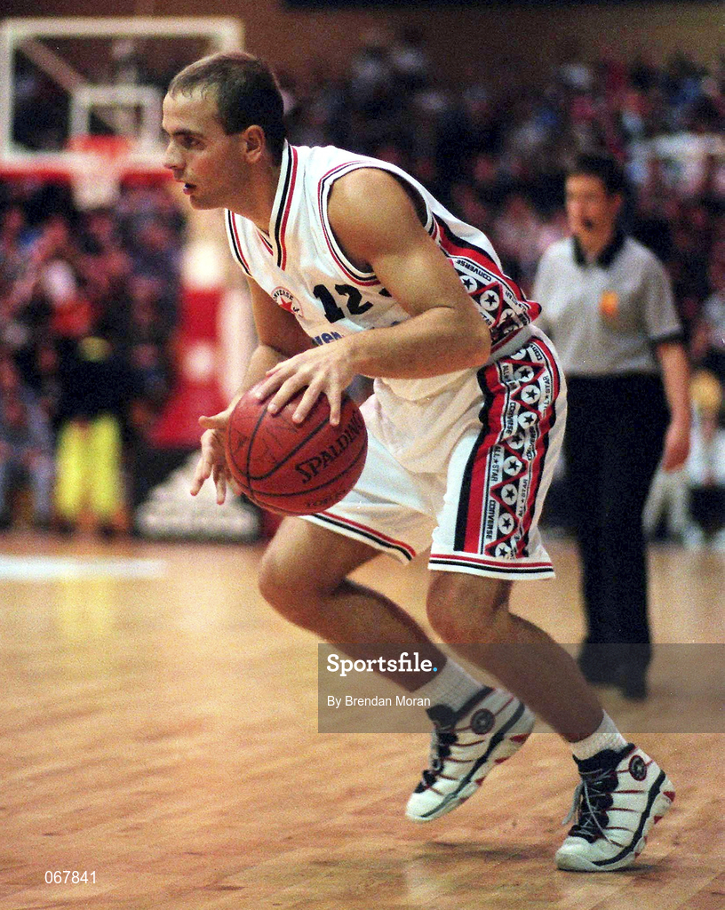 24 January 1998; Gordon Fitzgerald of Neptune during the Sprite Men's Senior National Cup Semi-Final between Neptune and Tolka Rovers at the National Basketball Arena in Tallaght, Dublin. Photo by Brendan Moran/Sportsfile