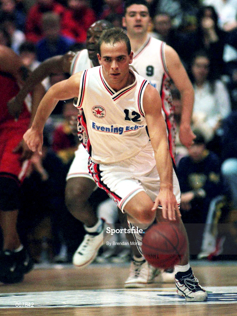 24 January 1998; Gordon Fitzgerald of Neptune during the Sprite Men's Senior National Cup Semi-Final between Neptune and Tolka Rovers at the National Basketball Arena in Tallaght, Dublin. Photo by Brendan Moran/Sportsfile