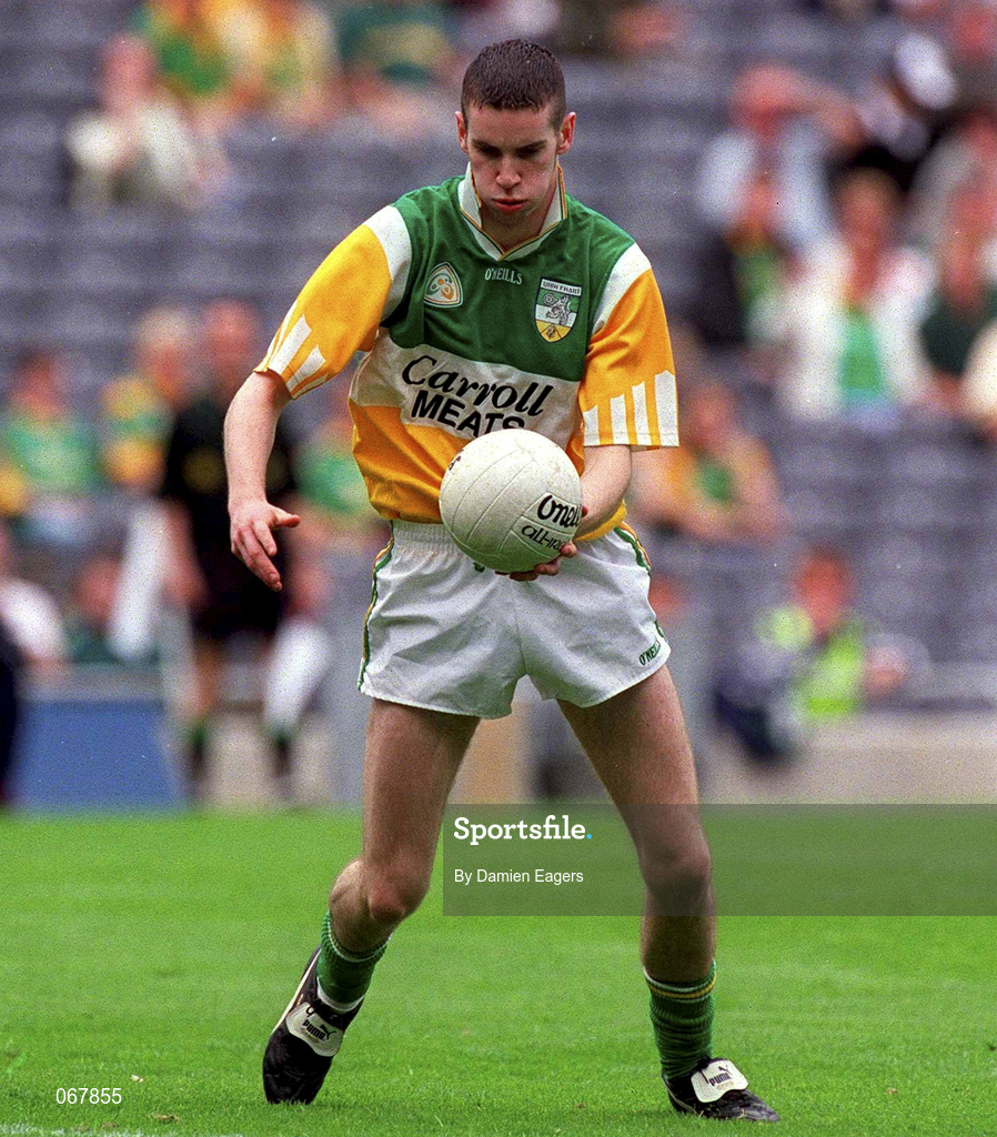 15 July 2001; Ciaran Reilly of Offaly during the Leinster Minor Football Championship Final match between Dublin and Offaly in Croke Park, Dublin. Photo by Damien Eagers/Sportsfile