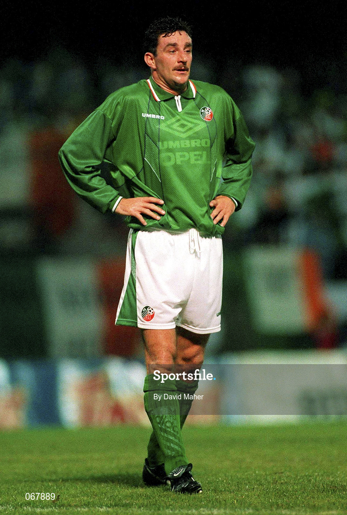 7 September 1994; John Aldridge of Republic of Ireland during the UEFA EURO1996 Group 6 Qualifying match between Latvia and Republic of Ireland at Daugava National Stadium in Riga, Latvia. Photo by David Maher/Sportsfile