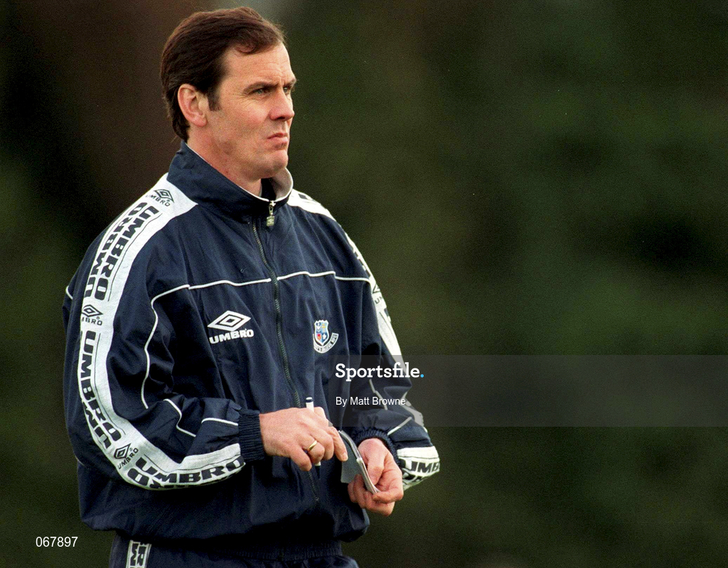22 November 1997; St. Mary's College coach Steve Hennessey during the All-Ireland League Division 1 match between St Mary's College RFC and Blackrock College RFC at Templeville Road in Dublin. Photo by Matt Browne/Sportsfile