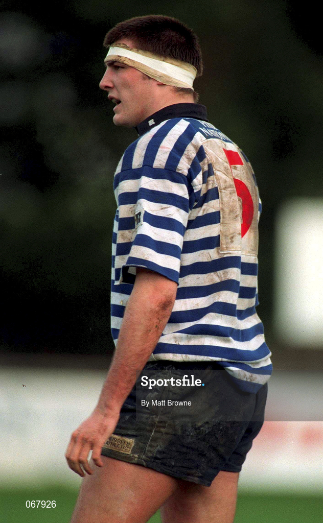 22 November 1997; Hubie Kos of Blackrock during the All-Ireland League Division 1 match between St Mary's College RFC and Blackrock College RFC at Templeville Road in Dublin. Photo by Matt Browne/Sportsfile