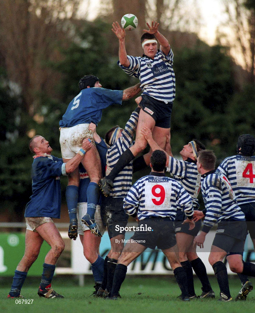 22 November 1997; Hubie Kos of Blackrock during the All-Ireland League Division 1 match between St Mary's College RFC and Blackrock College RFC at Templeville Road in Dublin. Photo by Matt Browne/Sportsfile