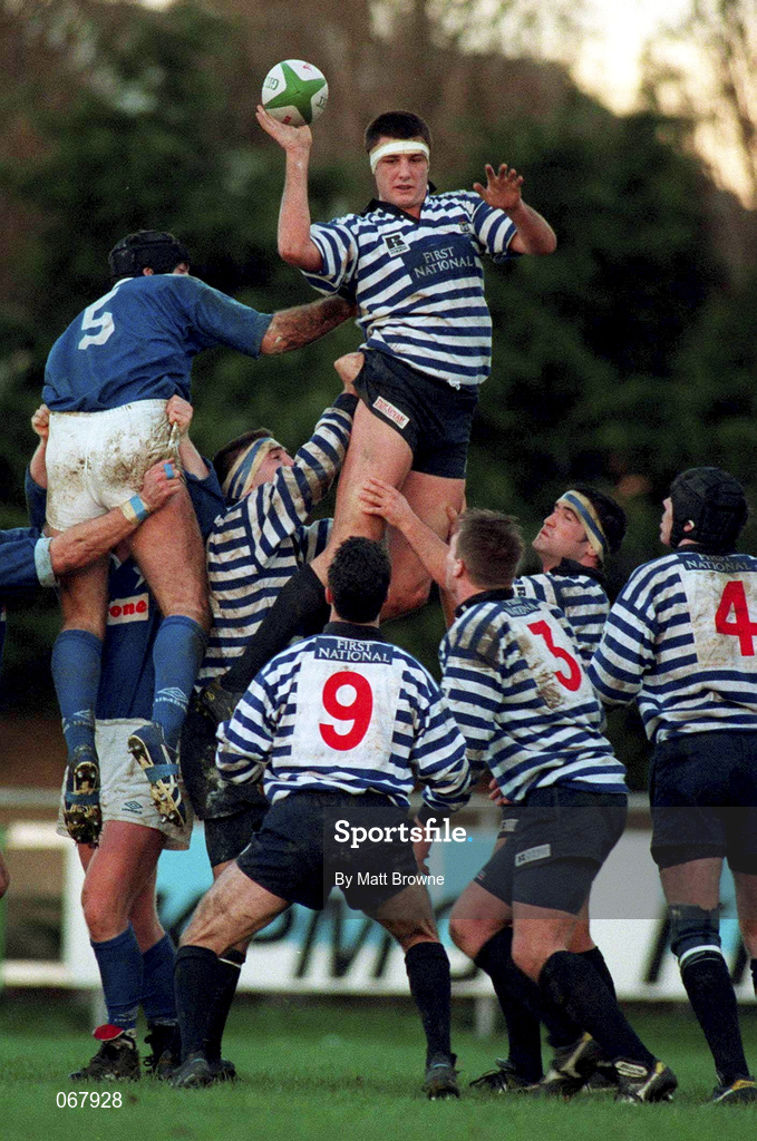 22 November 1997; Hubie Kos of Blackrock during the All-Ireland League Division 1 match between St Mary's College RFC and Blackrock College RFC at Templeville Road in Dublin. Photo by Matt Browne/Sportsfile