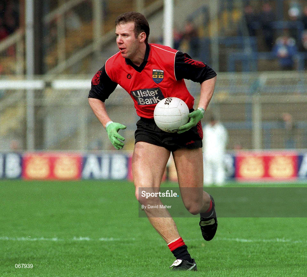 3 April 1994; Eamon Burns of Down during the Church & General National Football League Quarter-Final match between Down and Meath at Croke Park in Dublin. Photo by David Maher/Sportsfile